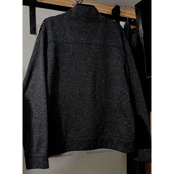 Mens Jacket Pullover XXL Gray Preppy Classy Dressy Elbow Patches Pocket NWOT - Picture 9 of 13